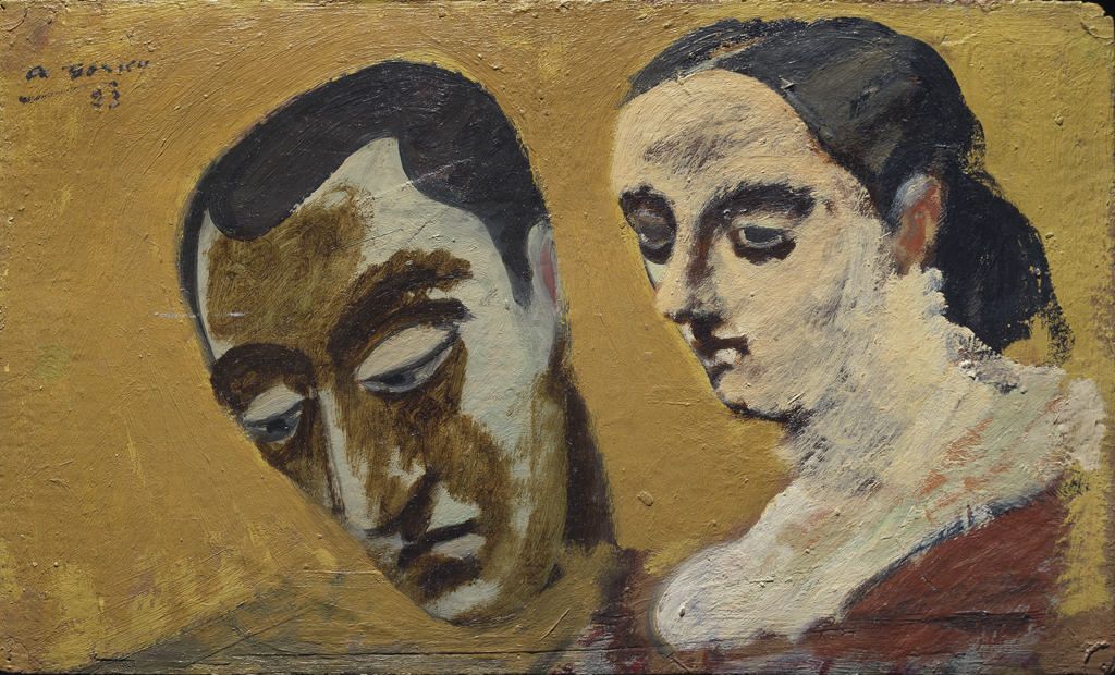 《我自己和我虚构的妻子的肖像》阿希尔·戈尔基作品介绍及画作含义